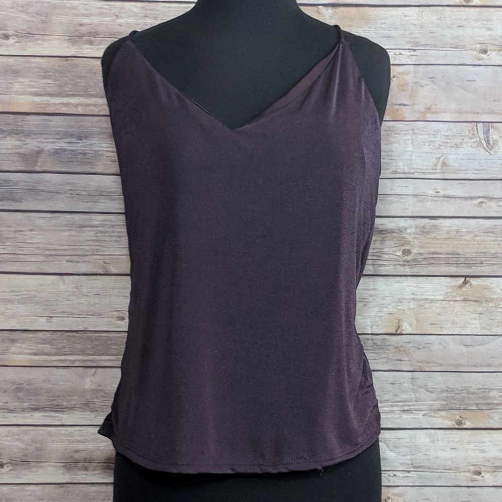 Madison & Berkeley Plum Lined Camisole Tank Top